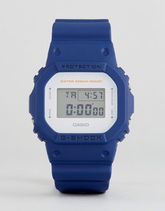 Синие цифровые часы с силиконовым ремешком G-Shock DW-5600M-2ER - Синий