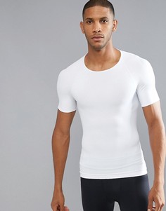 Белая компрессионная футболка из хлопка Spanx - Белый