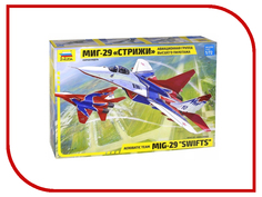 Сборная модель Zvezda Самолет МИГ-29 авиа группа Стрижи 7310