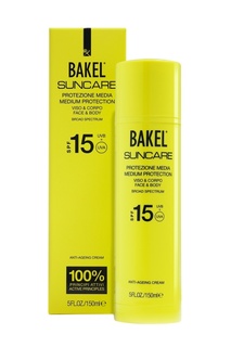 Крем солнцезащитный антивозрастной для лица и тела SPF15, 150 ml Bakel