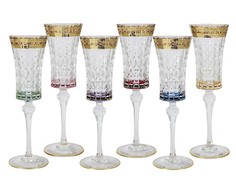 Набор бокалов для шампанского "Цветная Флоренция" (6 шт) Same