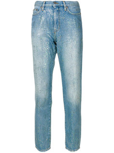 джинсы с блестками и завышенной талией  Mira Mikati