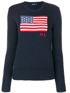 джемпер с вышитым флагом  Polo Ralph Lauren