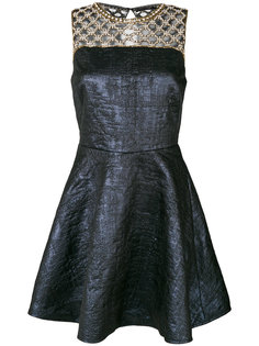 расклешенное платье с бисерной отделкой  Amen