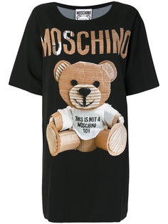 платье-футболка с медведем  Moschino