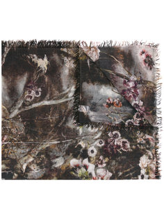 floral frayed scarf Faliero Sarti