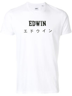 футболка с принтом с логотипом Edwin