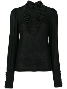 топ с отделкой  Pierre Balmain