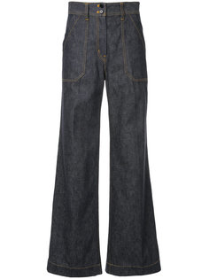 flared denim trousers  Cyclas