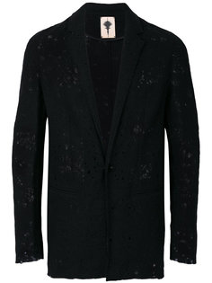 textured distressed blazer Forcerepublik