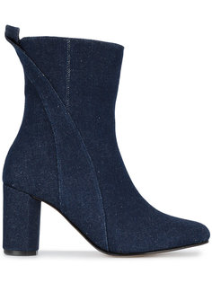 Joan mid-calf denim boots  Ganni