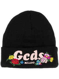 logo print beanie  Gcds