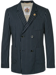 double breasted pinstripe blazer Education From Youngmachines