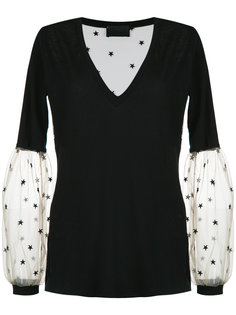 tulle panels blouse Andrea Bogosian