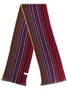 полосатый трикотажный шарф Paul Smith