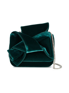 velvet bow embellished cross-body bag Nº21