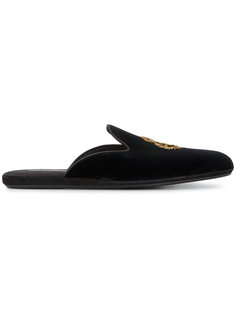 crest crowned logo slippers Dolce & Gabbana