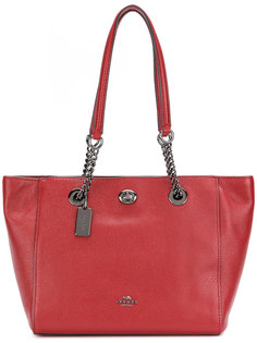 Turnlock tote Coach