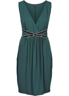 Трикотажное коктейльное платье (зеленый) Bonprix