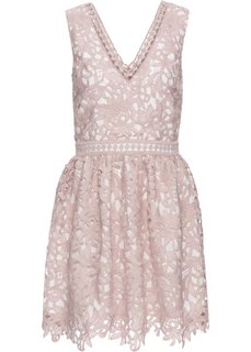 Платье с кружевной отделкой (розовый/кремовый) Bonprix