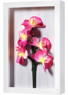 Светодиодная картина на стену Орхидея (белый/ярко-розовый) Bonprix