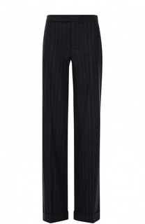 Шерстяные расклешенные брюки в полоску Ralph Lauren