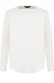 Хлопковая рубашка без пуговиц Zegna Couture