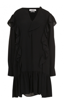 Мини-платье свободного кроя с оборками Isabel Marant Etoile
