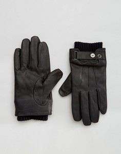 Кожаные перчатки Armani Jeans - Черный
