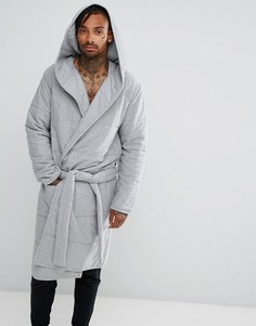 Серый стеганый халат ASOS - Серый