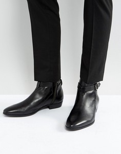 Кожаные ботинки с пряжками Walk London Ziggy - Черный