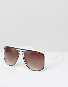 Солнцезащитные очки в полосатой оправе Jeepers Peepers - Черный