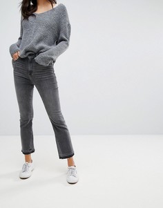 Черные укороченные расклешенные джинсы Abercrombie & Fitch - Черный