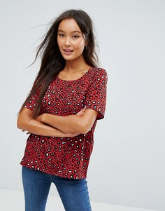 Топ с леопардовым принтом Vila - Мульти