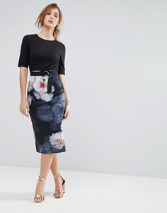 Облегающее платье с принтом Ted Baker - Мульти