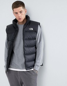 Черный пуховый жилет The North Face Nuptse2 - Черный