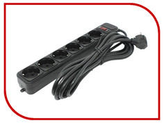 Сетевой фильтр ExeGate 6 Sockets 5m Black SP-6-5B 119395