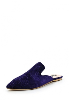 Сабо LOST INK JAIME VELVET SLIP ON FLAT SHOE