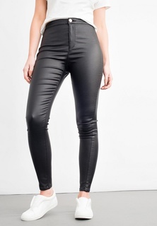 Брюки LOST INK HIGH WAIST JEGGING IN COATED BLACK