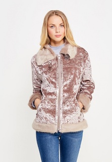 Дубленка LOST INK VELVET SHEARLING BIKER