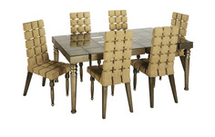 Стол обеденный (garda decor) золотой 166x76x109 см.