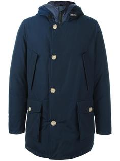 пуховое пальто с капюшоном Woolrich