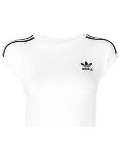 укороченная футболка с логотипом Adidas Originals