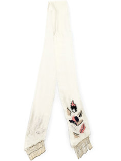 embroidered scarf Andrea Bogosian