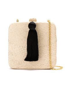 straw clutch bag Serpui