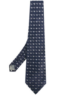 geometric embroidered tie Versace Vintage