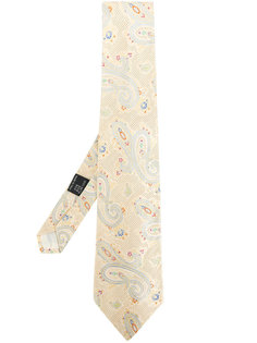 paisley embroidered tie Versace Vintage