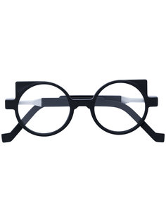 pointed round frame glasses Vava