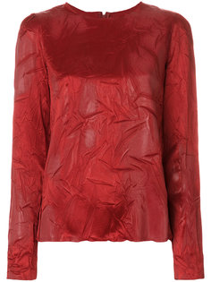 топ с длинными рукавами и мятым эффектом  Maison Margiela