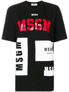 футболка с логотипом  MSGM